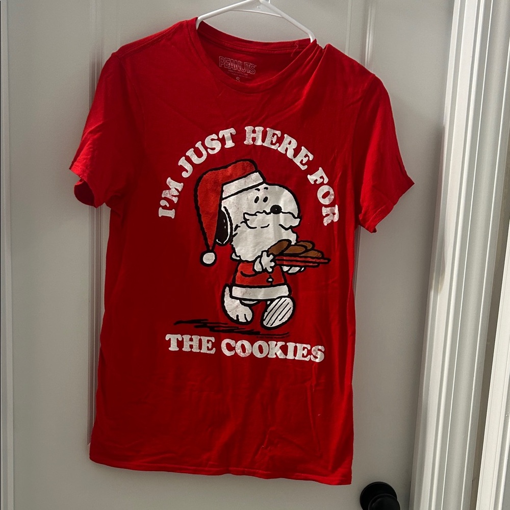 Peanuts Red Cotton T-Shirt